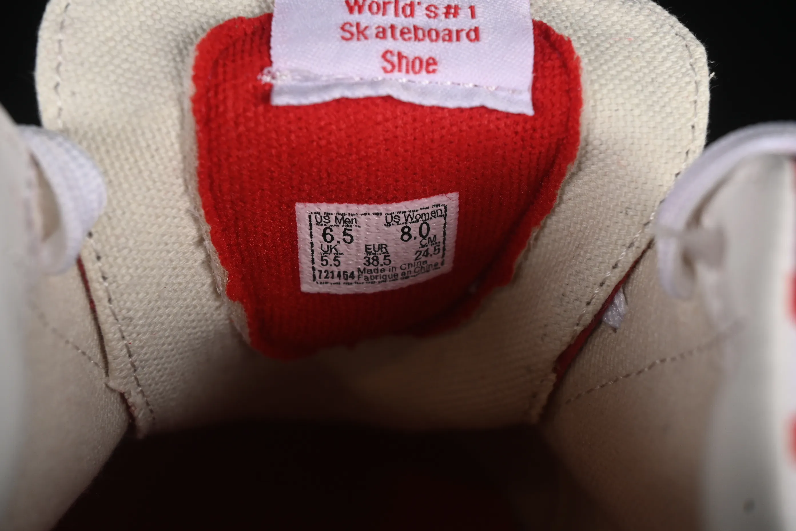 All categories Vans Vans series Vans Low Vans low-top Vans Sk8-Low white and red checkerboard non-slip casual skateboard shoes VN0A4UUK4W9